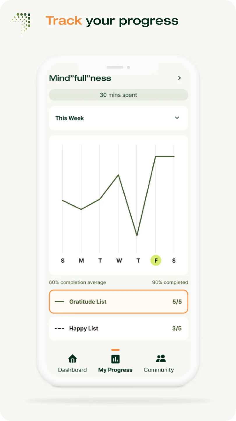 Track your progress in the app