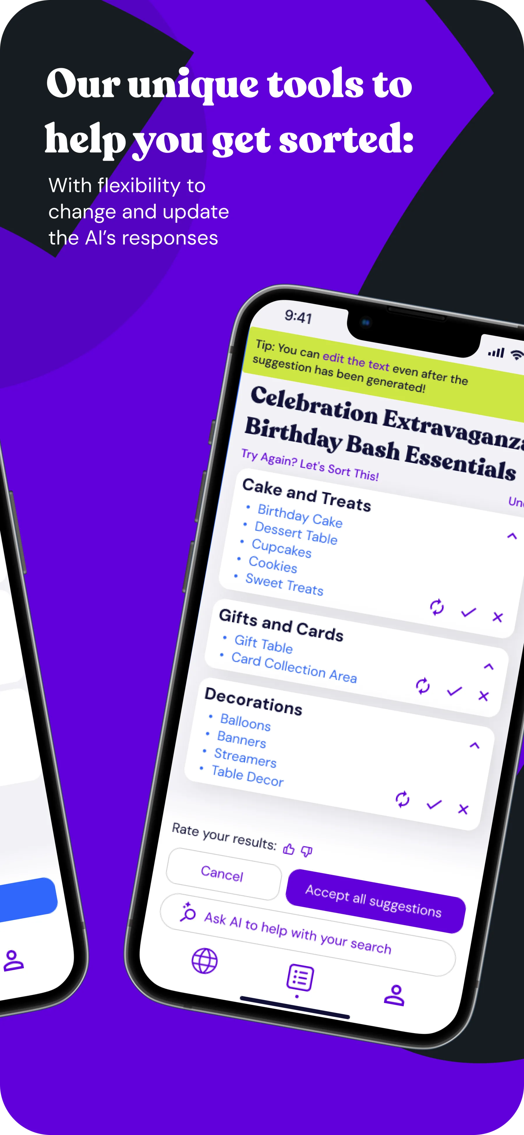 Sortara App Store screen 2