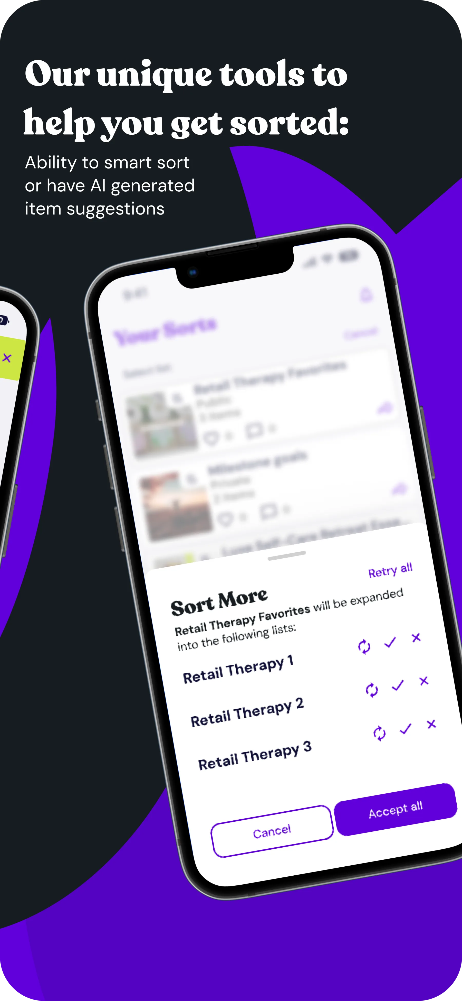 Sortara App Store screen 3