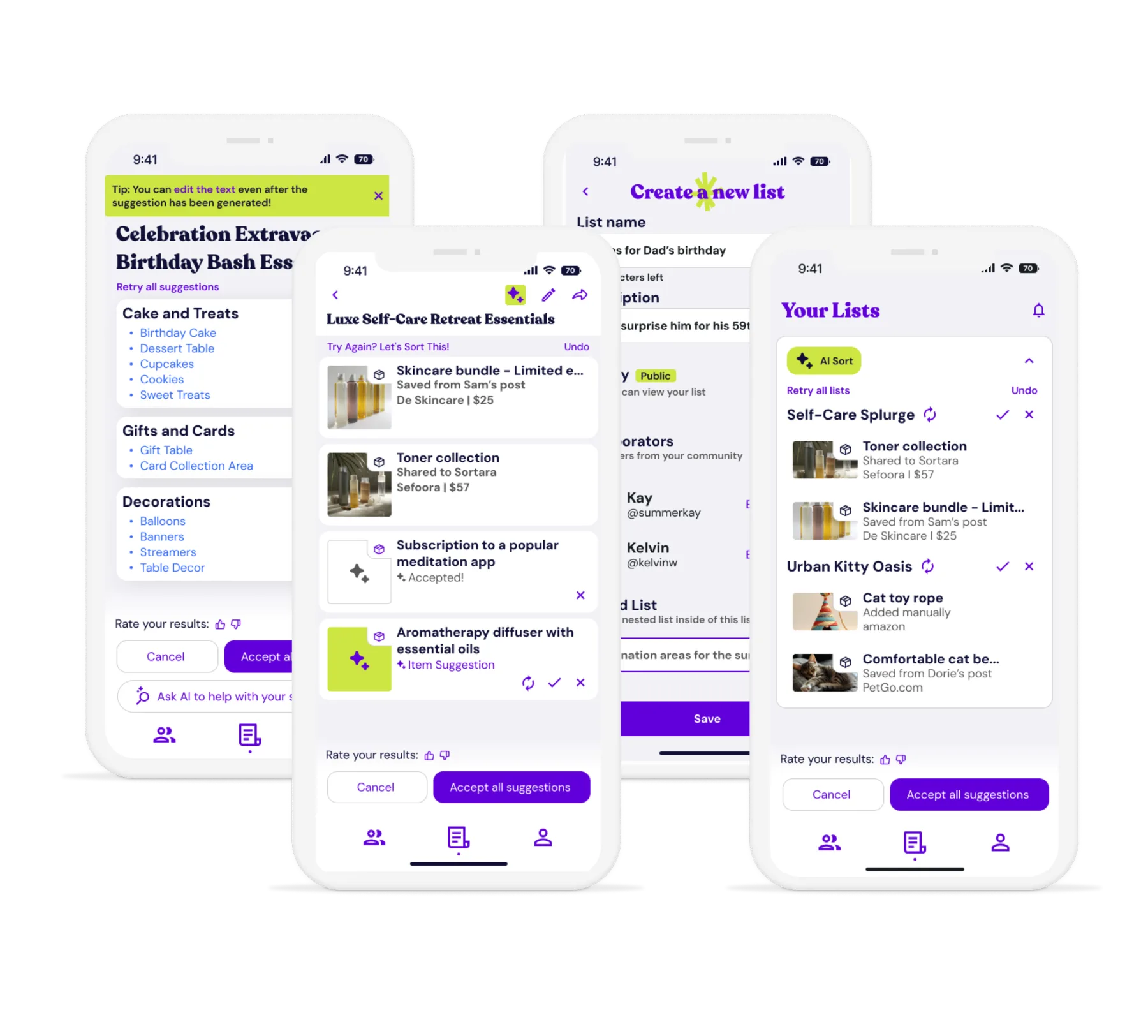 High fidelity mockup of the AI tool in mobile